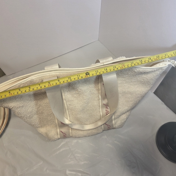 Victoria's Secret Cream Tote Bag with Pink Accents - Picture 3 of 7